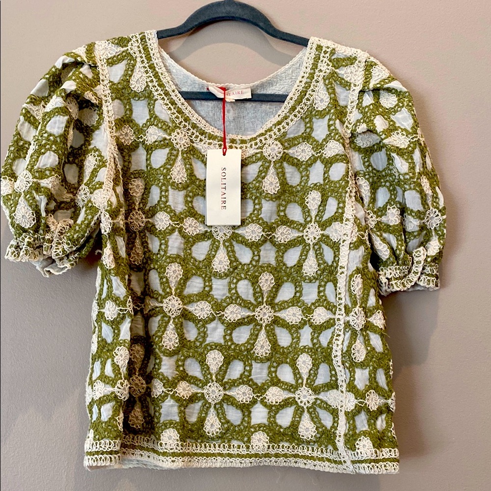 Solitaire Brand Embroidered Blouse